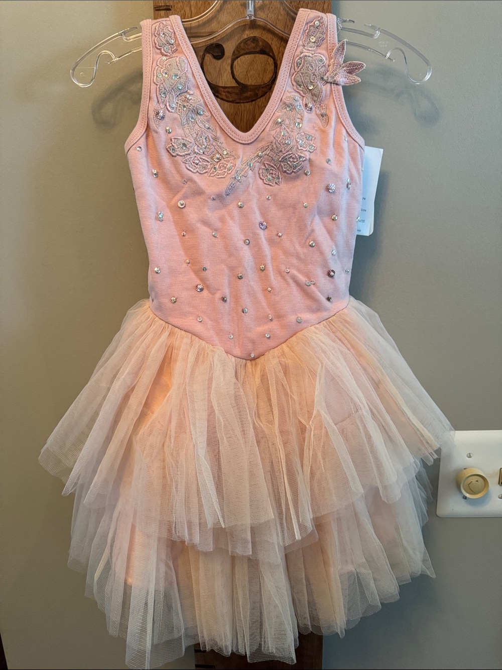 Ooh La La! Couture Girls Pink Embellished Tulle Dress